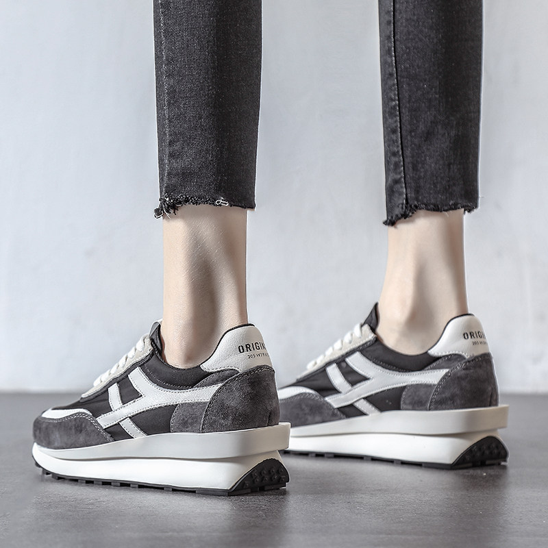 Nicole veve giant leg length ~ invisible 5CM thick bottom casual sports net red forrest shoes women's shoes