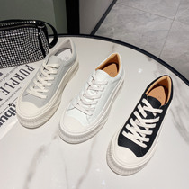 Nicole veve thick bottom heightening womens shoes small white shoes 2022 new muffin biscuits shoes Rihanna shoe lace