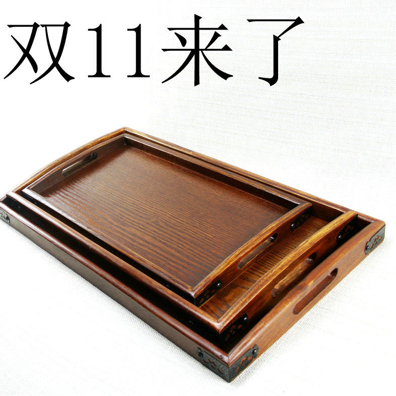 Wooden tray Rectangular tea tray Wooden serving tray Meal tray Wooden tray Wooden tray SPA storage tray