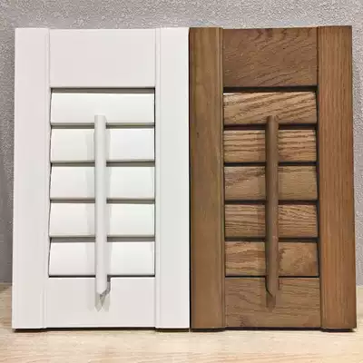 Solid wood basswood red cherry water ash Red oak Open paint louver breathable window Trial package window swatch color card deposit