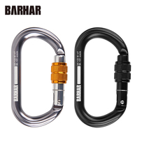 BARHAR threaded O-shaped lock main lock quick-hang hook anchor point rock climbing fire rescue accessories