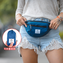 Miserless ultra-light folding running bag women outdoor sports waterproof waist bag ultra-thin portable travel cross-body chest bag