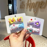 Милая челка, кремовый набор материалов, заколка для волос, шпильки для волос ручной работы, аксессуар для волос с аксессуарами, «сделай сам»