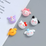 Мультяшный кремовый чехол для телефона, набор материалов ручной работы, барсетка, аксессуар для волос с аксессуарами, «сделай сам»