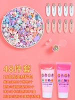 48 кусочков материала (легкий порошок розового порошка) один набор