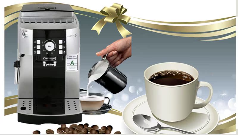 máy pha cà phê bear Delonghi / ECAM21.117.SB hoàn toàn tự động hộ gia đình máy xay nhỏ máy bơm áp lực espresso máy pha cà phê nespresso