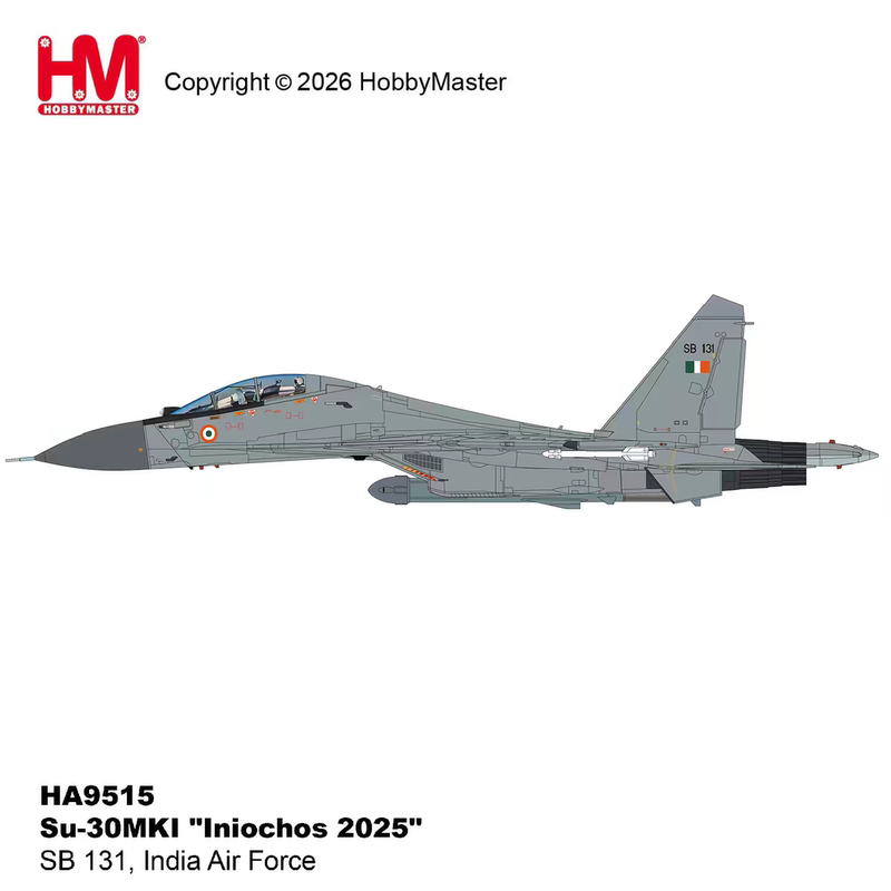 Hm Collector Ha9515 Indian Air Force Su-30Mki Flanker Fighter Jet "Iniochos 2025"