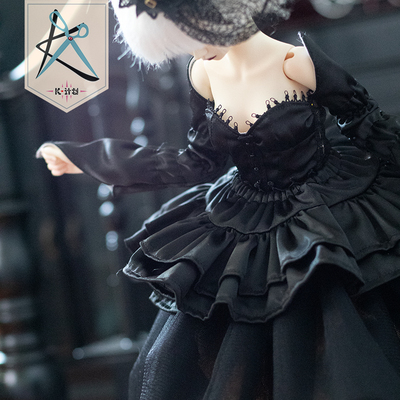 taobao agent After selling, thank you in the black cave Saifel BJD4 3 -point female baby clothes suit kiya sauce Kiya sauce