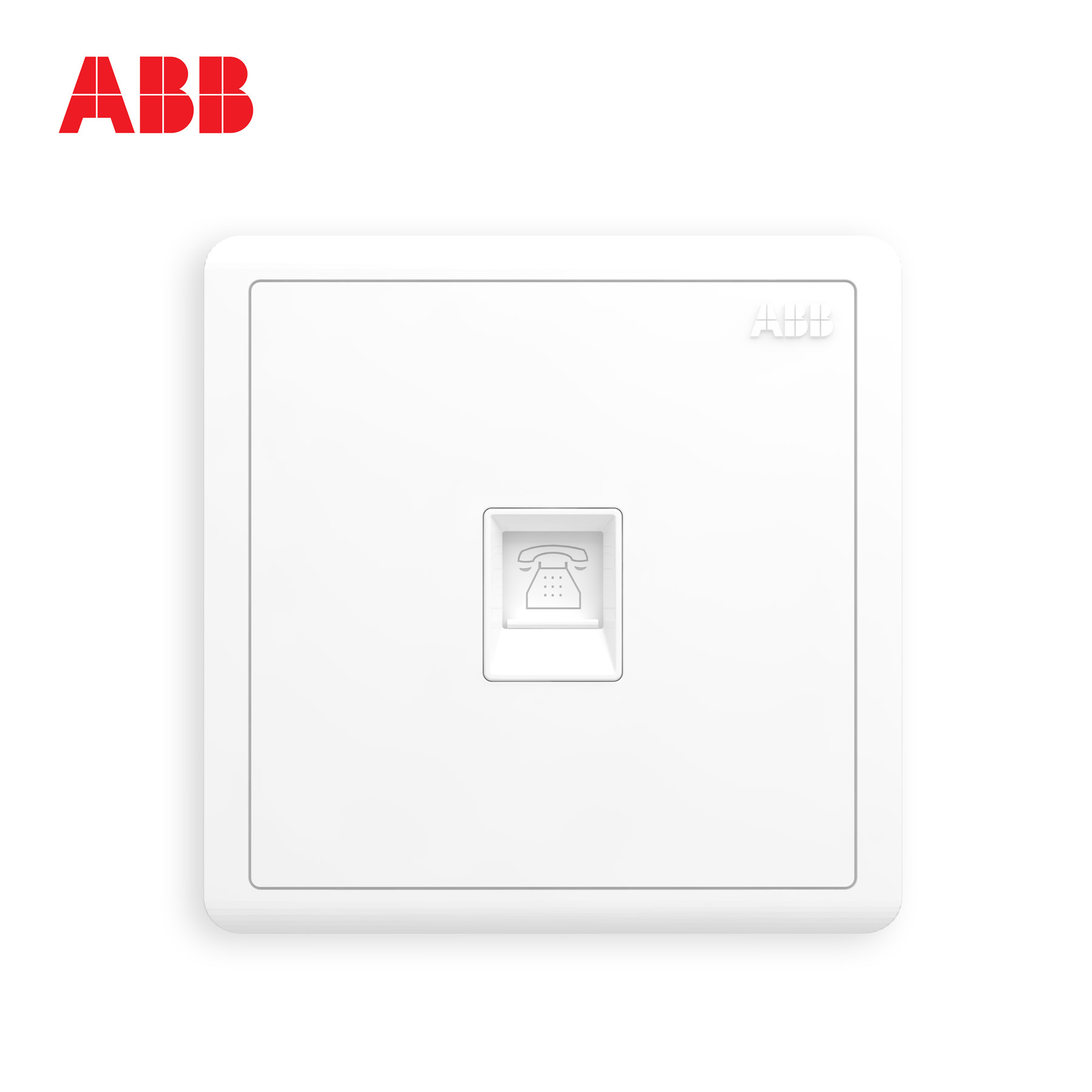 ABB switch socket far white wall type 86 socket panel one-digit telephone socket AO321