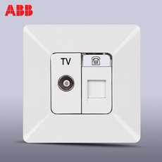 Розетка TV+телефон переключатель ABB розетка выключатель
