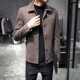 Áo khoác len nam mùa thu đông ngắn trẻ trung áo khoác len mỏng xu hướng áo khoác nam đẹp trai Hàn Quốc - Áo len