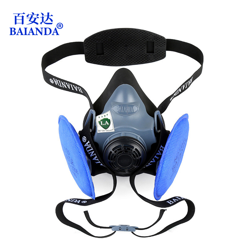 Baianda silicone dust mask KN100 anti-industrial dust coal mine polishing decoration haze male protective mask