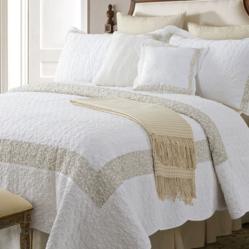 Cotton set, mattress, sheet, summer duvet, American style, 3 piece set
