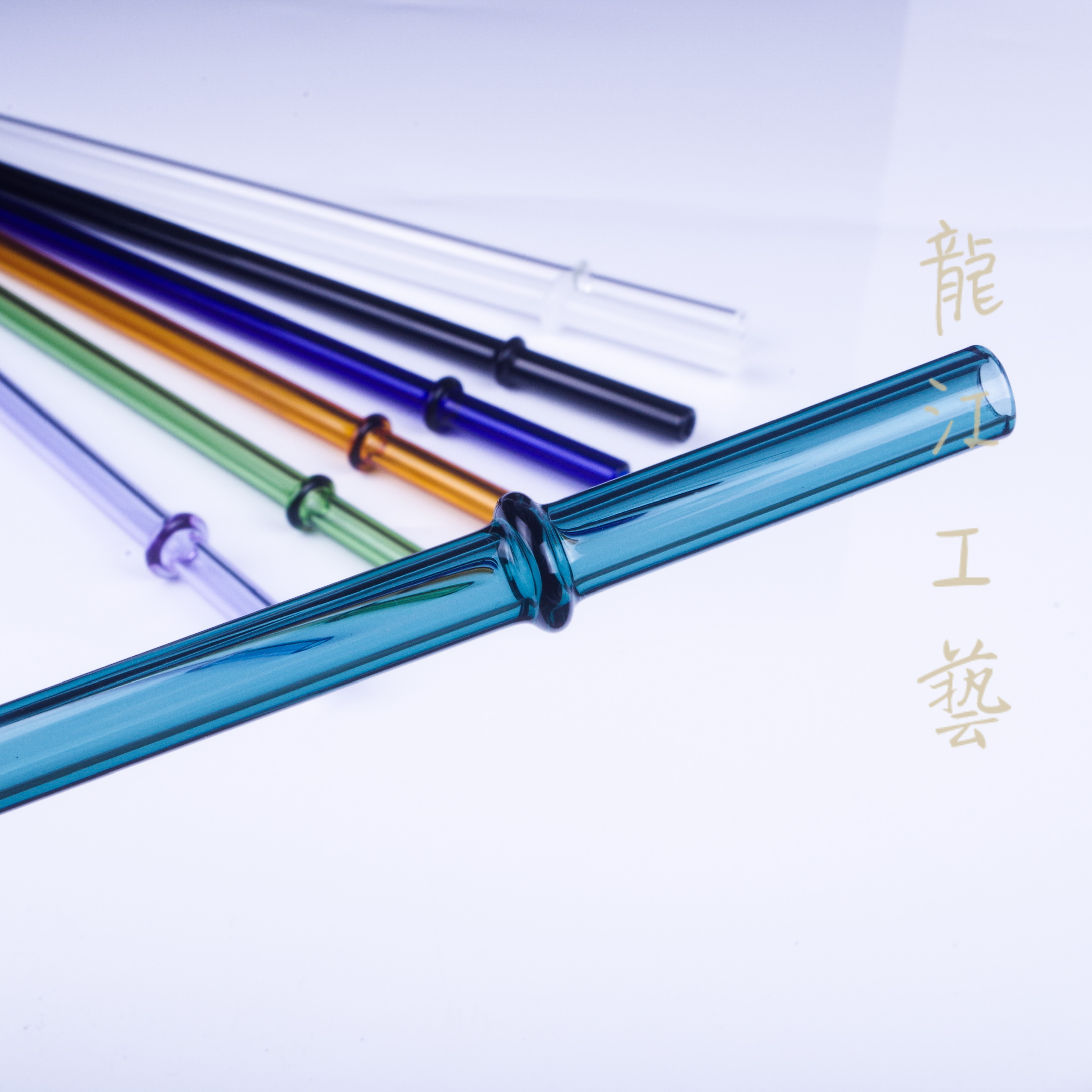 3 branches with anti-slip buckle glass straw suction cup special buckle anti-slip high temperature resistant water drinking straw