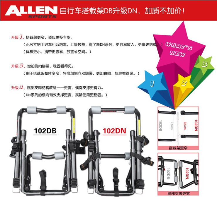 Porte-bagages pour vélo ALLEN - Ref 2424700 Image 6