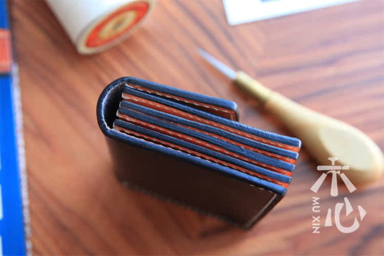 [trái tim gỗ] ban đầu làm bằng tay thẻ organ ví kinh doanh gói nam và nữ ngân hàng chủ thẻ lớp da bò ví gucci nam