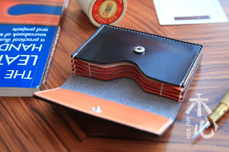 [trái tim gỗ] ban đầu làm bằng tay thẻ organ ví kinh doanh gói nam và nữ ngân hàng chủ thẻ lớp da bò ví gucci nam