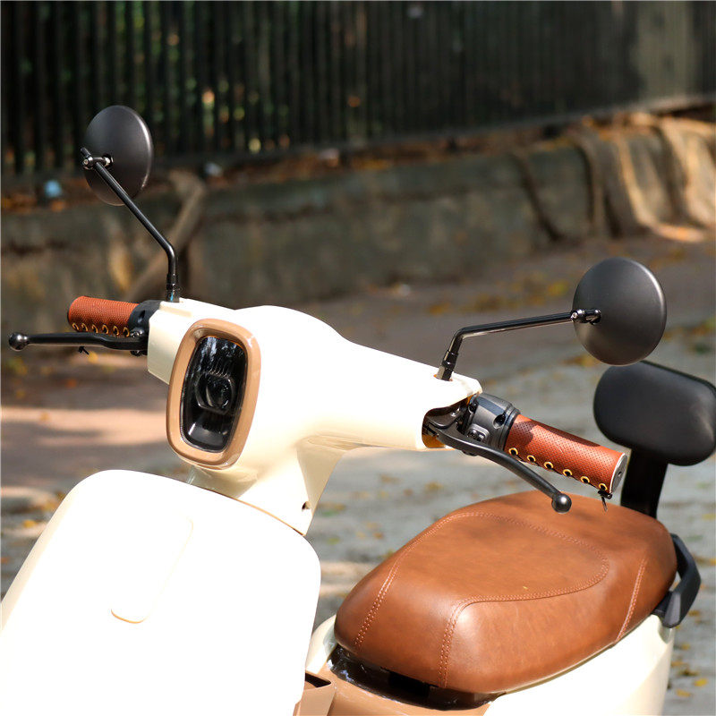 Suitable for Honda ns125la motorcycle modified rearview mirror calf yadiemma retro round reflector