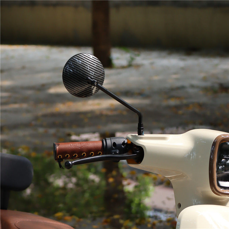 Suitable for Honda ns125la motorcycle modified rearview mirror calf yadiemma retro round reflector