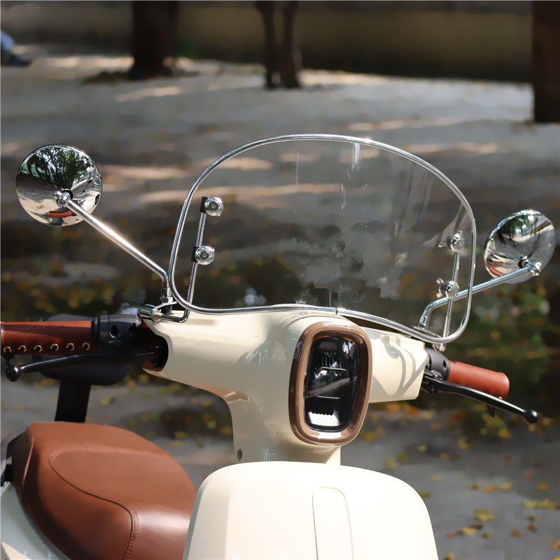 Suitable for Honda ns125la motorcycle modified rearview mirror calf yadiemma retro round reflector