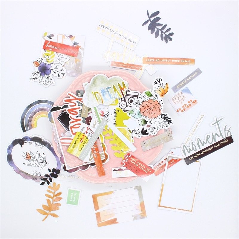 Judy handmade small fresh hand account material salt series pre-cut sticker