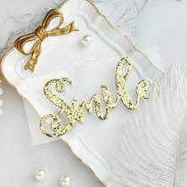 Judy hand-paved photo album sticker material SCRAPBOOKUV gold powder phrases 6 optional