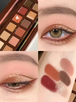 Красная лисинка (красная коричневая тарелка горячая распродажа) Отправьте щетку для тени для век