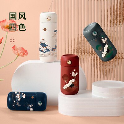Bio-biological shaking hot hand warmer cup portable mini vacuum cup stainless steel straight body cup portable hand warmer water cup