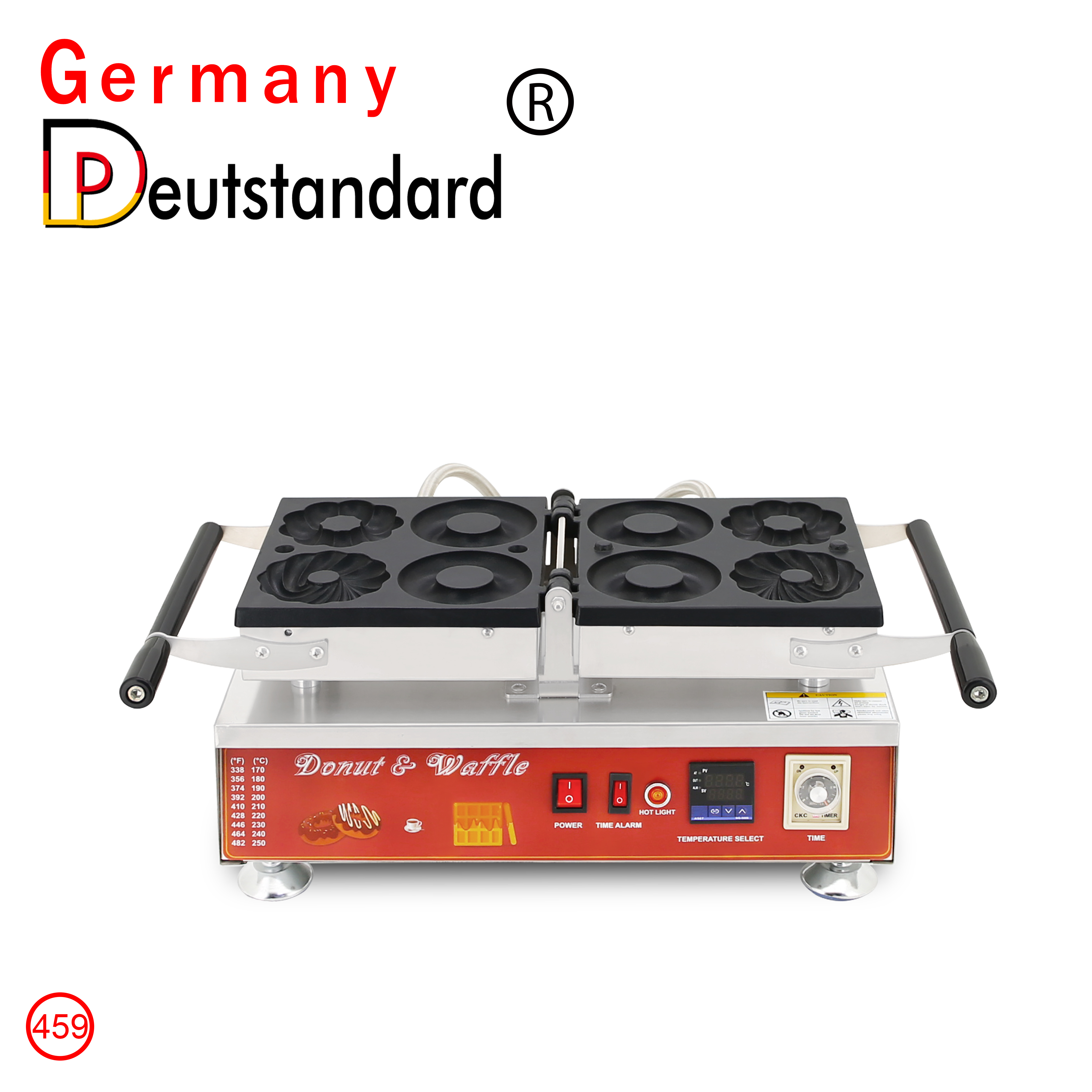 Commercial doughnut machine NP-459 steps up thickened fragrant donuts machine Porty Mayflower ring round hole Multi-take nourishing electric cake stall