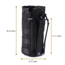 Outdoor Tactical Molle Water Bottle Bag Large Shoulder Crossbody Insulated Bag Multifunctional Water Cup Cover Mens Backpack