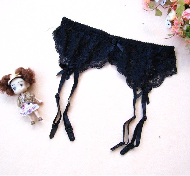 Sexy triangle garter belt Ladies transparent lace lace sheer seduction erotic lingerie accessories garter belt 5519