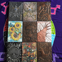 A variety of notebook European three-dimensional relief retro leather hand account A5 business notepad student diary