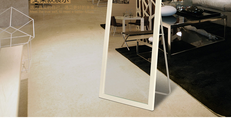 Gương hiện đại tối giản BOLEN gương cửa hàng quần áo dài gương lớn với khung sàn gương treo tường phù hợp gương - Gương kính thủy ốp tường