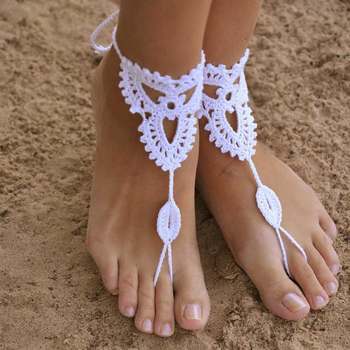 Embroidered Ethnic Style Pure Cotton Handmade Anklet, Amazon European and American Beach Dance Yoga Special Foot Jewelry