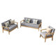 sofa ໄມ້ແຂງທີ່ທັນສະໄຫມອາພາດເມັນຂະຫນາດນ້ອຍຂະຫນາດນ້ອຍຫ້ອງດໍາລົງຊີວິດຕາຕະລາງກາເຟປະສົມປະສານຫ້ອງເຊົ່າ double ຫຼືສາມບ່ອນນັ່ງຜ້າຝ້າຍແລະ linen sofa