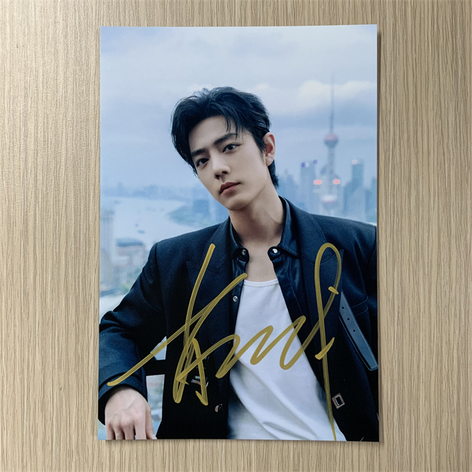 『Chongguan』Chinese Celebrity Xiao Zhan's Autographed Photos, 24 Popular Makeup Photos, No Imitation, No Printing 6inch F 『Chongguan』Chinese Celebrity Xiao Zhan's Autographed Photos, 24 Popular Makeup Photos, No Imitation, No Printing 6inch F