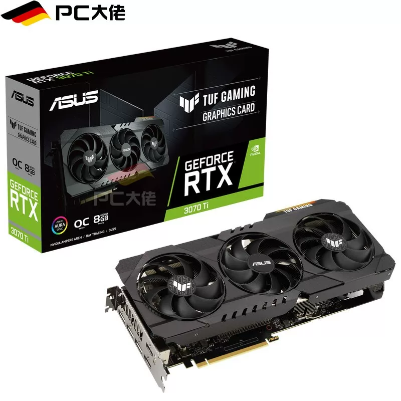 ASUS TUF-RTX3070TI-O8G-GAMING, игровая профессиональная независимая графическая карта