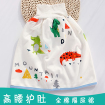 Baby cotton diaper skirt waterproof childrens anti-bedwetting ring diaper artifact Baby summer breathable and leak-proof bedwetting
