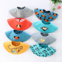 Spring waterproof saliva towel new Class A baby bib cotton baby bib cute supplementary food bag milk towel