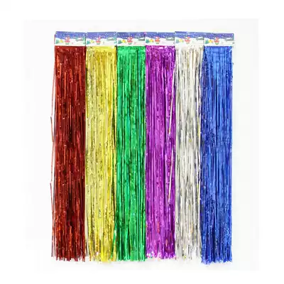 Cheerleading dance flower rain silk strip Electro-optical paper silk sequin paper strip Cheerleading supplies brushed tassel