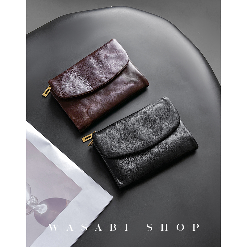Vibering High-End Leather Wallet for Women, Card Holder, Coin Purse, Short Wallet, Large Capacity Wallet with Compartments