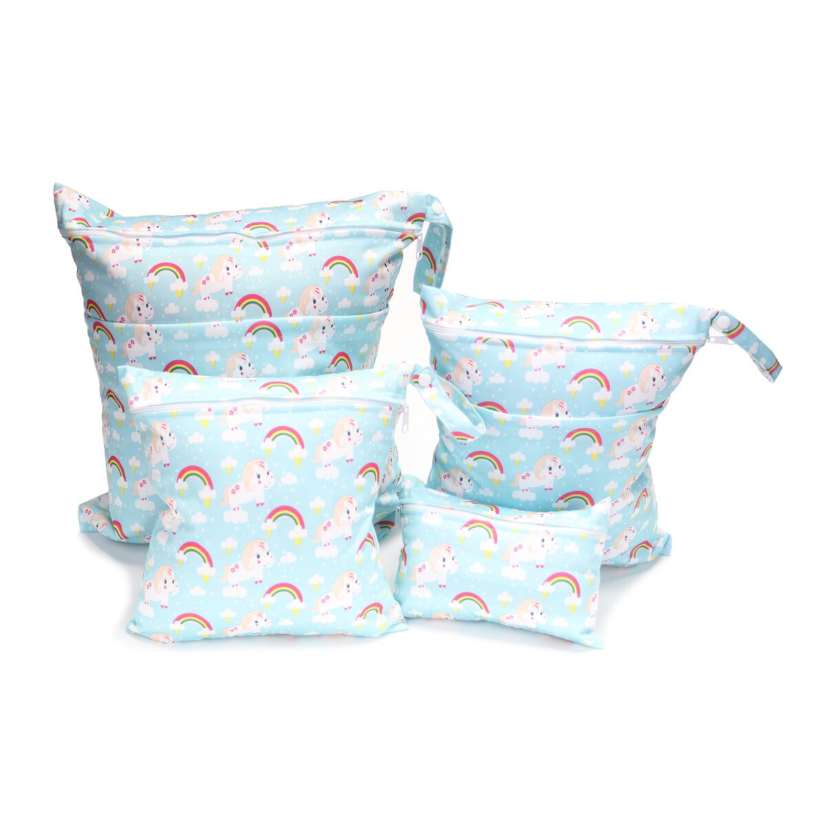 4-piece set diaper bag Waterproof barrier urine bag Baby clothing change bag 0-3 baby tote bag Car pendant bag