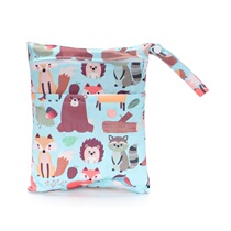 Amazon cross-border supply 20*25CM double zipper diaper bag medium baby clothing change hanging bag diaper bag