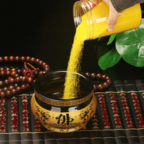 Incense burner for Buddha Temple Emery gold Yuming sand barrel with incense and special incense burner ash filling Buddhist supplies