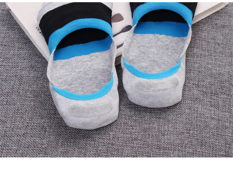 Vớ nam mùa xuân cotton siêu vô hình nông miệng nam vớ chống trượt nam vớ đậu đậu giày vớ khử mùi vớ sợi tre set vớ nam đẹp