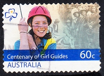 (Special Offer) Australian Letter Sales Stamps 2010 100 Years of Girl Scouts 3-1 (self-adhesive)