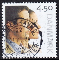 Danish Letter Marketing Stamps 2004 Royal Wedding Crown Prince Frederik and Crown Princess Mary 2-1