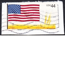 U.S. Letter Marketing Stamps Cutout 2009 Flags of Our Country 10-10: American Flag