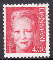 (Special offer) Danish Letter Sales Stamp 2000 Queen Margrethe II (face value 4 00)