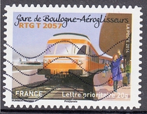 French letter marketing stamps 2014 French trains 12-10